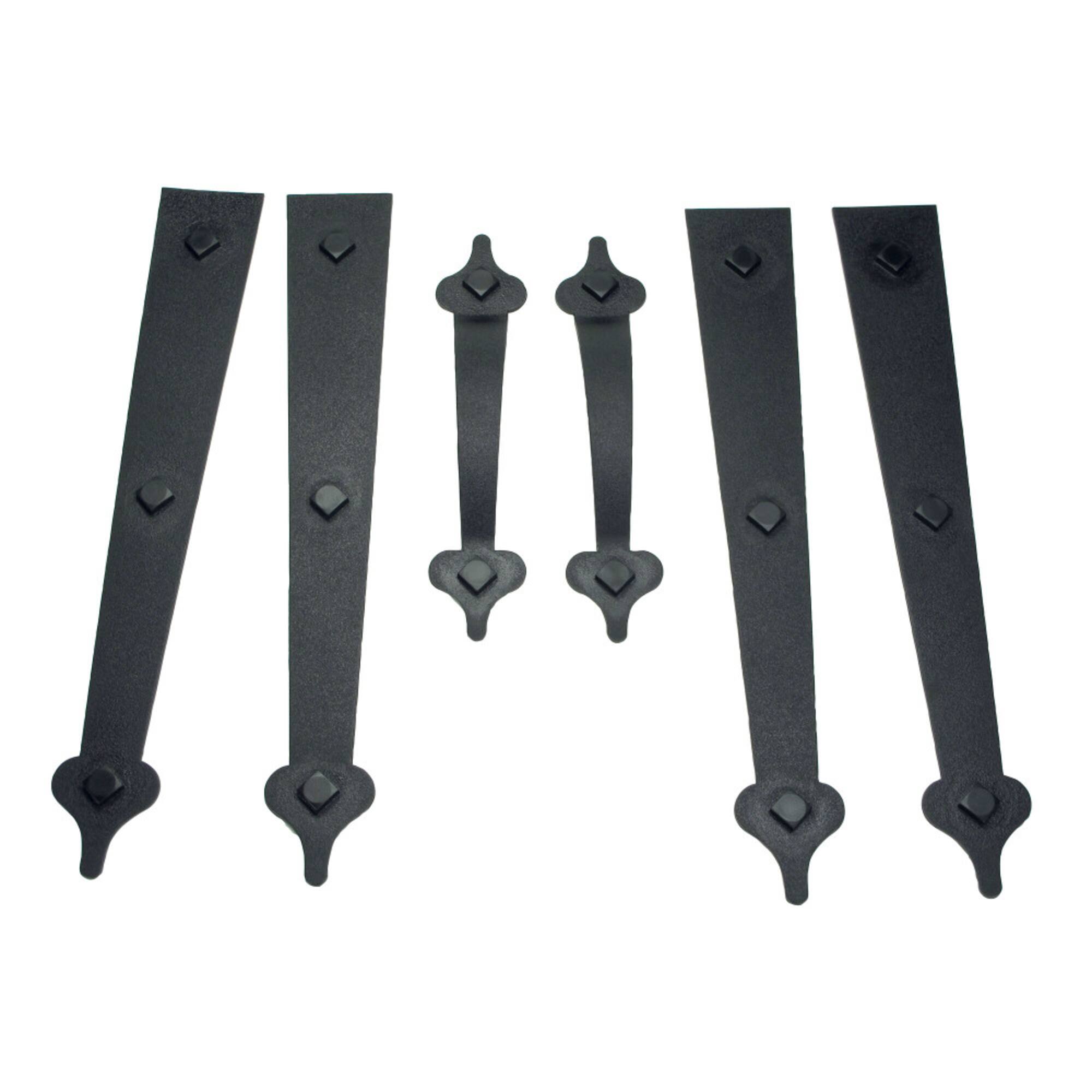 Household Essentials Decorative Black Garage Door Magnet Set